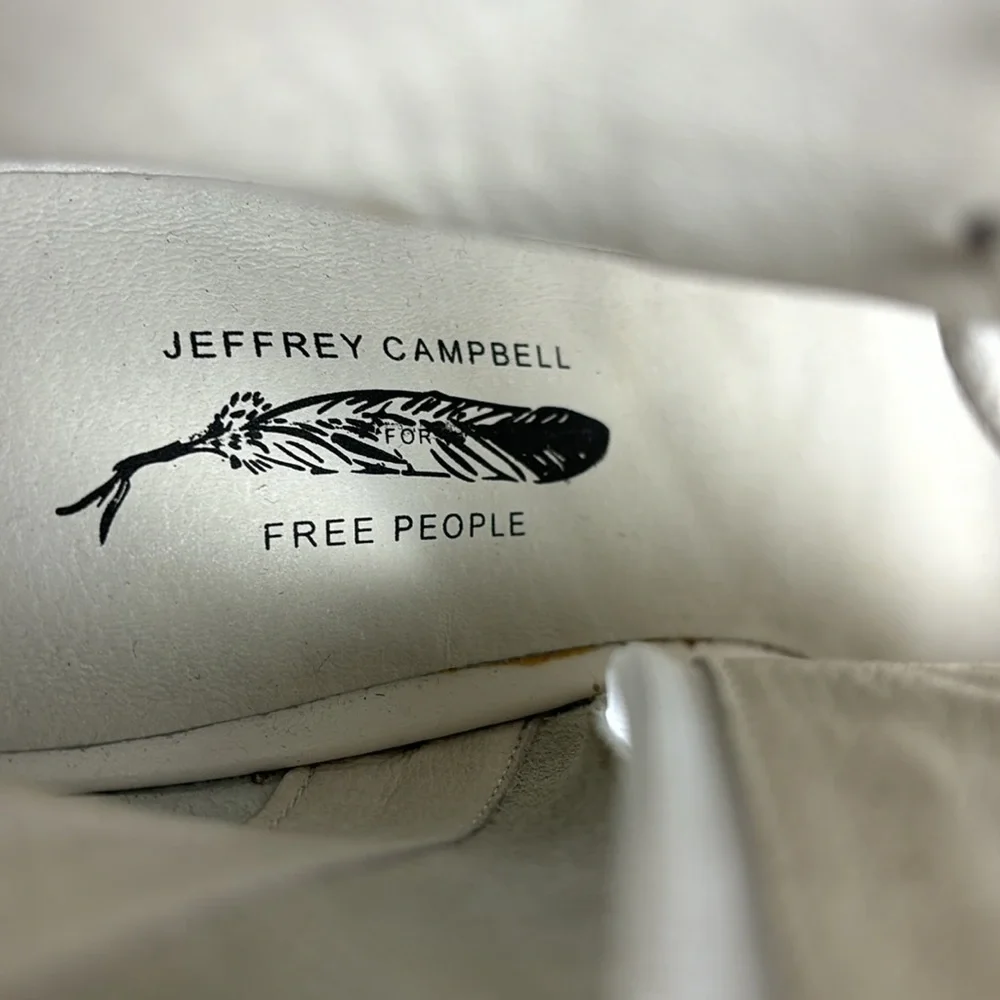 Jeffrey Campbell Free People White Palermo Heels - Picture 10 of 14